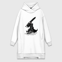 Женская толстовка-платье Berserk the Black Swordsman