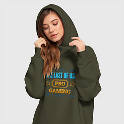 Женское худи-платье Игра The Last Of Us pro gaming, цвет: хаки — фото 2
