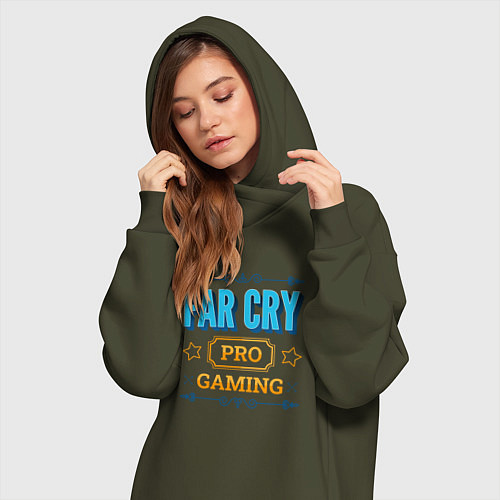Женская толстовка-платье Игра Far Cry pro gaming / Хаки – фото 3