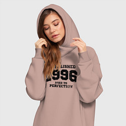 Женское худи-платье Основана в 1996 году и доведена до совершенства, цвет: пыльно-розовый — фото 2