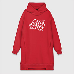 Женская толстовка-платье Lana del ray - лого