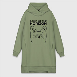 Женская толстовка-платье Bring Me the Horizon - rock cat