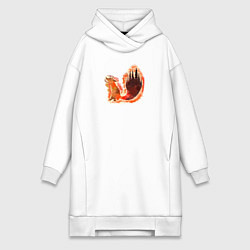 Женская толстовка-платье Дух лисы