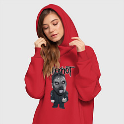 Женское худи-платье Седьмой Slipknot, цвет: красный — фото 2