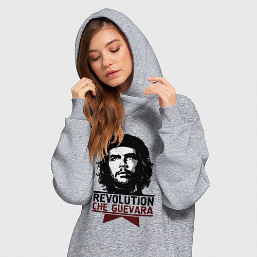 Женская толстовка-платье Revolution hero / Меланж – фото 3