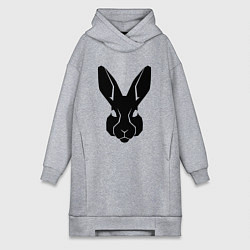 Женская толстовка-платье Rabbit head