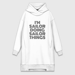 Женская толстовка-платье Im doing sailor things