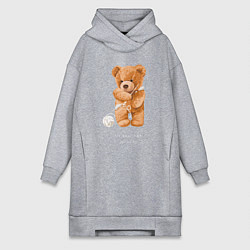 Женское худи-платье Fix your own problems, цвет: меланж