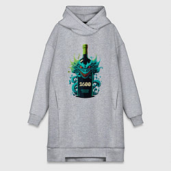 Женское худи-платье Вино за 2600, цвет: меланж