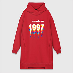 Женская толстовка-платье Made in 1997 liquid art
