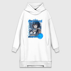 Женское худи-платье Кандакия гидро элемент, цвет: белый