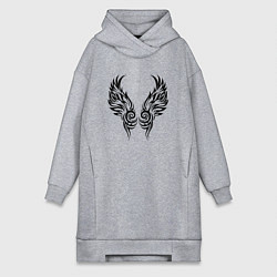 Женская толстовка-платье Flaming Wings