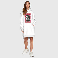 Женское худи-платье Эрик Кантона Манчестер Юнайтед, цвет: белый — фото 2