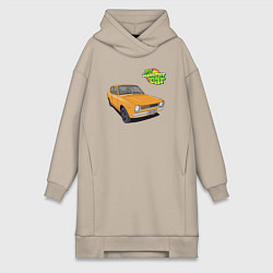 Женская толстовка-платье My summer car yellow
