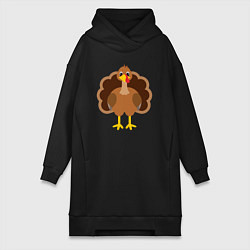 Женская толстовка-платье Turkey bird