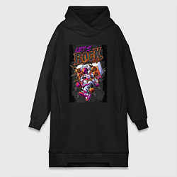 Женская толстовка-платье Космонавт lets rock