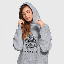 Женское худи-платье Сделан в СССР знак качества, цвет: меланж — фото 2