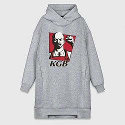 Женское худи-платье KGB Lenin, цвет: меланж