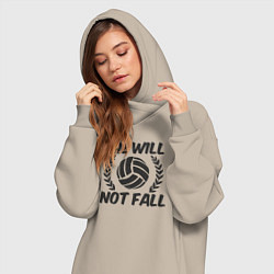 Женское худи-платье She will not fall, цвет: миндальный — фото 2