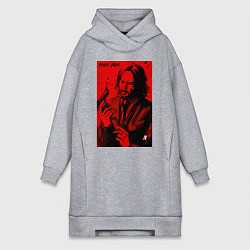 Женское худи-платье John Wick Baba Yaga art, цвет: меланж