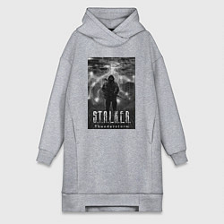 Женское худи-платье Stalker thunderstorm, цвет: меланж