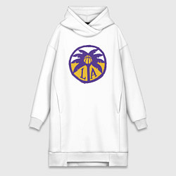 Женское худи-платье Lakers California, цвет: белый