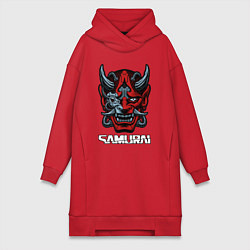 Женская толстовка-платье Samurai mask