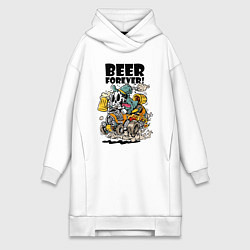 Женская толстовка-платье Beer forever - motto