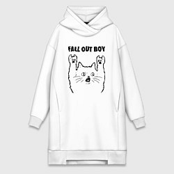 Женская толстовка-платье Fall Out Boy - rock cat