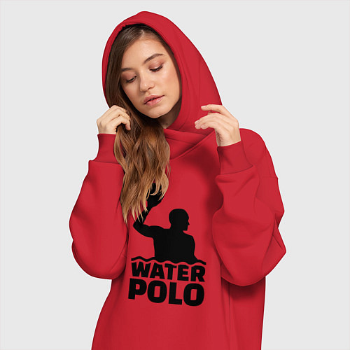Женская толстовка-платье Водное поло / Красный – фото 3