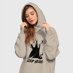 Женское худи-платье Lich - Loop Hero, цвет: миндальный — фото 2