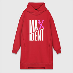 Женское худи-платье Maxident - stray kids, цвет: красный