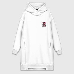 Женская толстовка-платье Группа Блэк Пинк в твоем районе - мини