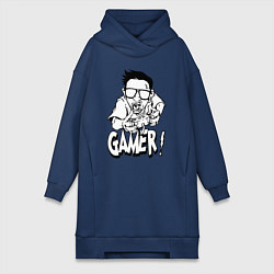 Женская толстовка-платье Gamer man