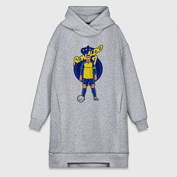 Женское худи-платье Криштиану Роналду 7 Аль Наср, цвет: меланж