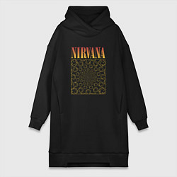 Женская толстовка-платье Nirvana лого