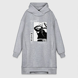 Женское худи-платье Ичиго Шинигами - Блич, цвет: меланж