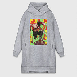 Женская толстовка-платье Денджи Человек Бензопила