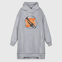 Женское худи-платье Jazz trumpet, цвет: меланж
