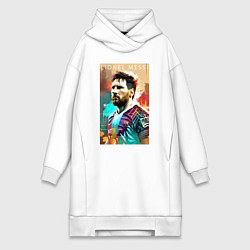 Женская толстовка-платье Lionel Messi - football - striker