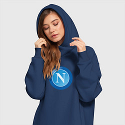 Женское худи-платье Napoli sport club, цвет: тёмно-синий — фото 2