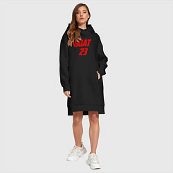 Женское худи-платье Goat 23, цвет: черный — фото 2