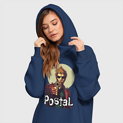 Женское худи-платье Postal dude, цвет: тёмно-синий — фото 2