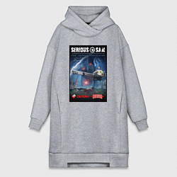 Женское худи-платье Serious Sam 1 - second encounter, цвет: меланж