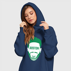 Женское худи-платье Boston Tatum, цвет: тёмно-синий — фото 2