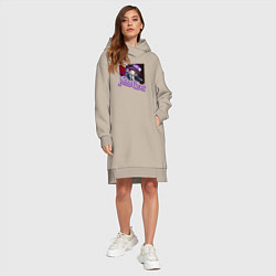 Женское худи-платье Rob Halford - Judas Priest, цвет: миндальный — фото 2