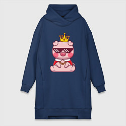Женская толстовка-платье Царь поросёнок