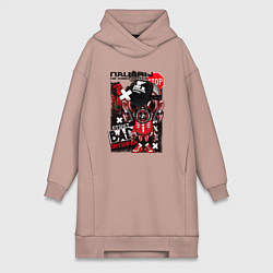 Женская толстовка-платье Пацаны не извиняются bad chyshpan