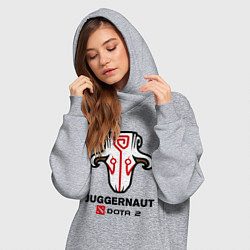 Женское худи-платье Juggernaut Dota 2, цвет: меланж — фото 2