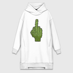 Женская толстовка-платье Cactus fuck